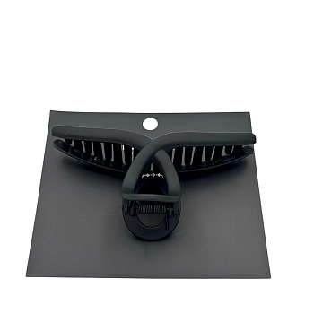 IWOU PROFESSIONAL Краб для волос большой Завиток черный 1шт, фото 3