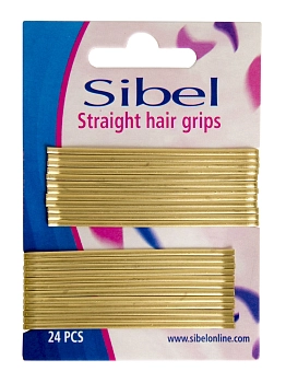 Невидимки прямые, блондин 70 мм 24 шт/уп