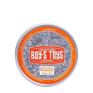 BOY’S TOYS Помада для укладки волос сильной фиксации со средним уровнем блеска / Boy's Toys Кастом Pomade 100 мл