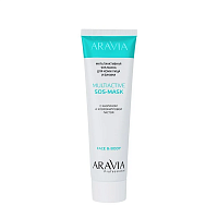 ARAVIA Маска-SOS мультиактивная для кожи лица и бикини с каолином и хлорофилловой пастой / Multiactive SOS-Mask 100 мл, фото 1
