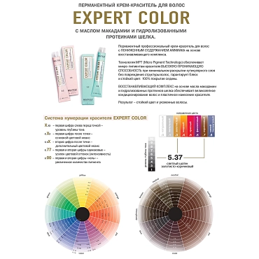 BOUTICLE 5/4 краска для волос, светлый шатен медный / Expert Color 100 мл