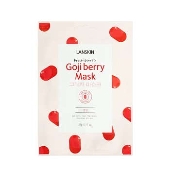 Маска тканевая с ягодами годжи / LanSkin 21 гр