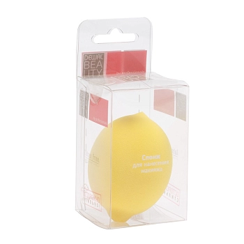 DEWAL BEAUTY Спонж для нанесения макияжа лимон, желтый, фото 2