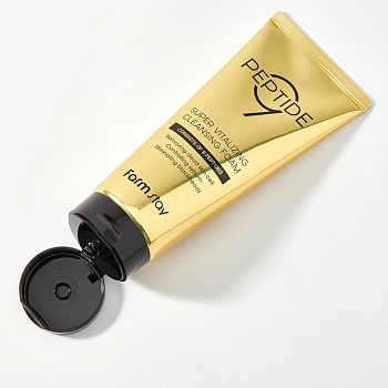 FARMSTAY Пенка для умывания / PEPTIDE 9 SUPER VITALIZING CLEANSING FOAM 180 мл, фото 3