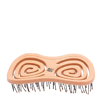 Щетка массажная с нейлоновым штифтом, форма бабочка, оранжевая / Eco-Friendly