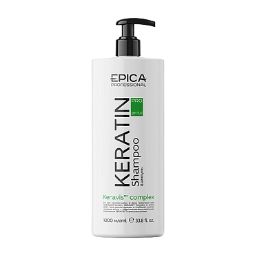 EPICA PROFESSIONAL Шампунь для реконструкции и глубокого восстановления волос / Keratin Pro 1000 мл, фото 1