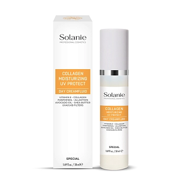 SOLANIE Крем-флюид увлажняющий с коллагеном SPF15 / Collageb Moisturizing day creamfluid 50 мл, фото 2