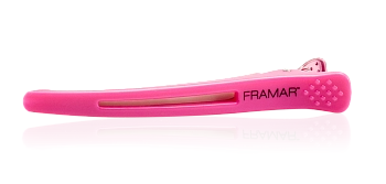 FRAMAR Зажим с эластичной вставкой, фуксия / Elastic Sectioning 4 шт, фото 2