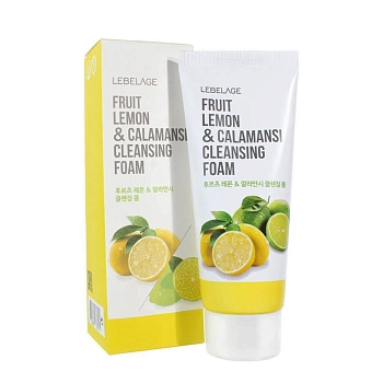 LEBELAGE Пенка для умывания с экстрактом лимона и каламанси / Lebelage Fruit Lemon & Calamansi Cleansing 100 мл, фото 2