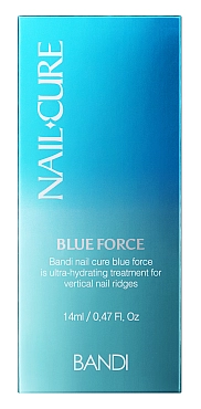 BANDI Покрытие укрепляющее для деформированных ногтей Мощь океана / NAIL CURE  BLUE FORCE 14 мл