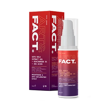 ART&FACT Крем восстанавливающий и обновляющий для лица / GotuKola 20% + Niacinamide 5% 50 мл, фото 2