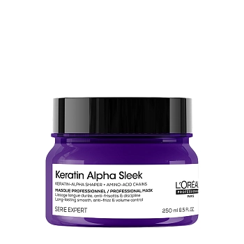 Маска профессиональная для выпрямления волос / Keratin Alpha Sleek 250 мл