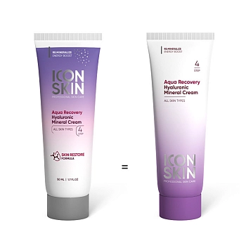 ICON SKIN Крем увлажняющий для сухой кожи / Re:Mineralize Aqua Recovery 50 мл, фото 2
