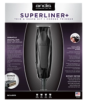 ANDIS Триммер для стрижки волос RT-1 Superliner Plus 0.1 мм, сетевой, ротор, 4 насадки + шейвер, 12 W, фото 8