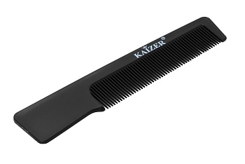 KAIZER Гребень пластиковый с ручкой, компактный, цвет черный, фото 2