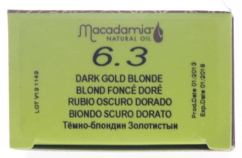 MACADAMIA NATURAL OIL 6.3 краска для волос, темный золотистый блондин / MACADAMIA COLORS 100 мл, фото 4