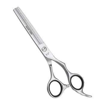 Ножницы филировочные односторонние эргономичные, гравировка на ручках 6&quot;