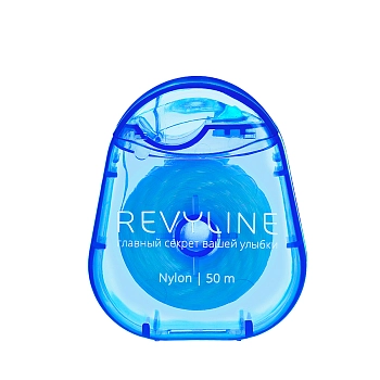 REVYLINE Нить зубная вощеная, нейлон, 50 м, синяя / Revyline, фото 2