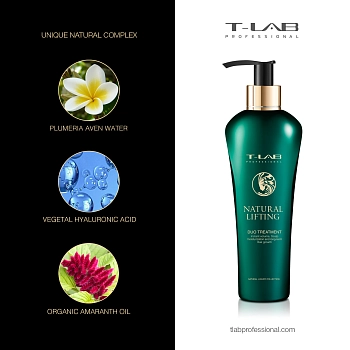 T-LAB PROFESSIONAL Кондиционер для объема волос / DUO NATURAL LIFTING 300 мл, фото 2