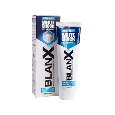 BLANX Паста зубная Мгновенное отбеливание зубов / BlanX White Shock Instant White 75 мл