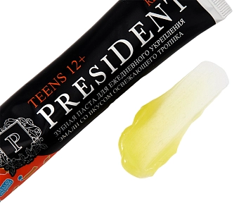 PRESIDENT Паста зубная детская 12+ Fresh tropic (50 RDA) / President 70 г, фото 2