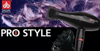 DEWAL PROFESSIONAL Фен Pro Style черный, 2 насадки, диффузор, 2000 Вт, фото 6