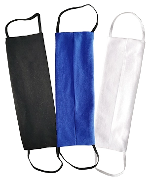 AGLAE MICHON Набор масок многоразовых с карманом для фильтра (белый, синий, черный) 3 шт