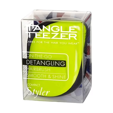 TANGLE TEEZER Расческа для волос / Compact Styler Yellow Zest