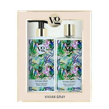 Набор для тела Дикая орхидея (гель для душа 350 мл + лосьон 350 мл) Vivian Gray Set Wild Orchid