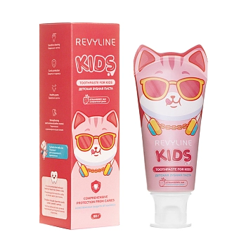 REVYLINE Паста зубная детская, клубника / Kids 60 гр, фото 3
