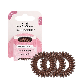 Резинка-браслет для волос / invisibobble ORIGINAL Pretzel Brown (в картоне)
