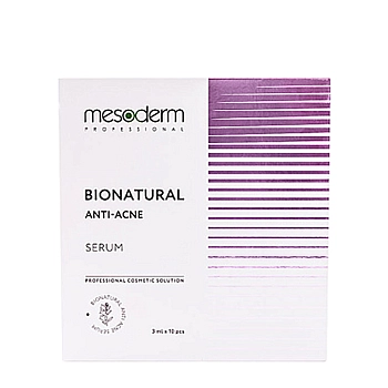 MESODERM Сыворотка против акне для фракционной мезотерапии / Bionatural Anti Acne Serum 10*3 мл, фото 1