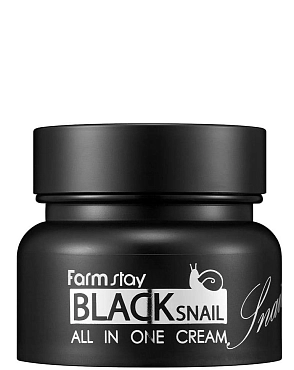 FARMSTAY Крем с муцином черной улитки для лица / Black Snail 100 мл