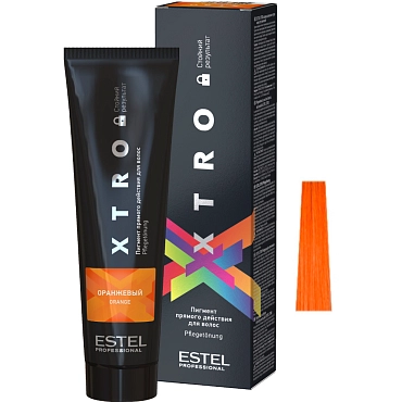 ESTEL PROFESSIONAL Пигмент прямого действия для волос, оранжевый / XTRO BLACK 100 мл