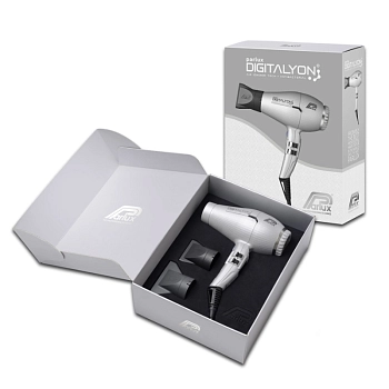 PARLUX Фен Parlux Digitalyon Silver, серебристый, 2400 Вт, ионизация, 2 насадки, фото 3