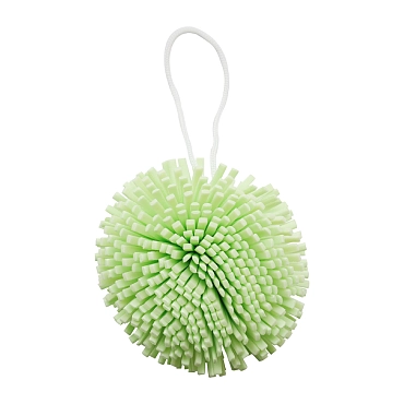 SOLOMEYA Мочалка спонж для тела, зеленая / Bath Sponge green 1 шт