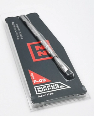 NIPPON NIPPERS Пушер для маникюра, широкая лопатка, плоская лопатка, длина 132 мм