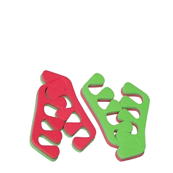 ЧИСТОВЬЕ Разделители для пальцев 8мм (цветные) 20пар/упк, фото 2