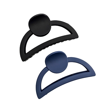 Набор заколок-краб Круг 2 шт, цвет в ассортименте / KosmoShtuchki