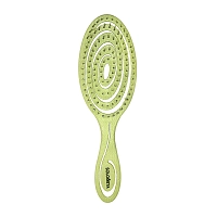 Био-расческа подвижная для волос, зеленая / Detangling Bio Hair Brush Green, SOLOMEYA