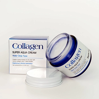 FARMSTAY Крем суперувлажняющий для лица с коллагеном / COLLAGEN SUPER AQUA CREAM 80 мл, фото 3