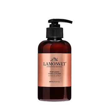 Крем парфюмированный для рук, ваниль и амбра / LAMONNET 300 мл