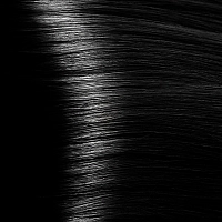 KAPOUS 1.00 крем-краска для волос с гиалуроновой кислотой, черный интенсивный / HY 100 мл, фото 1