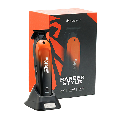 DEWAL PROFESSIONAL Машинка для стрижки окантовочная DEWAL PRO BARBER STYLE, аккумуляторно-сетевая, 7000 об\мин, Т-нож 40 мм, 0.2 мм, 3 насадки, фото 10