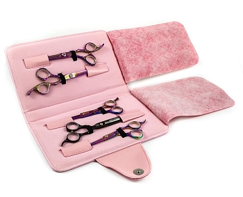 MIZUKA Чехол для парикмахерских ножниц, 11 предметный LC-SK5099/3 pink, фото 4