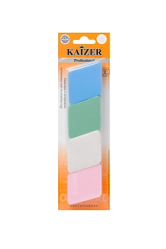 KAIZER Спонж латексный, большой, цвет ассорти, 4 шт, фото 2