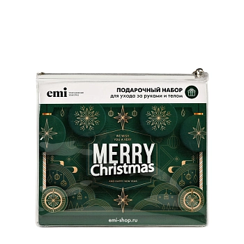 Набор подарочный для ухода за руками и телом (свеча 30 гр + скраб  100 гр + масло 6 мл) EMI