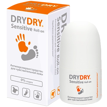 DRY DRY Средство от потоотделения для чувствительной кожи / Sensitive 50 мл
