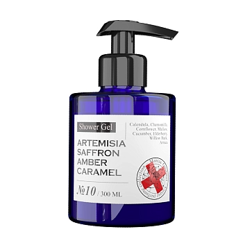 Гель для душа парфюмированный №10 Полынь, Шафран, Амбра, Карамель 300 мл