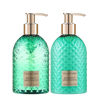 VIVIAN GRAY Набор для рук Бергамот и лемонграсс (крем-мыло 300 мл + лосьон 300 мл) Vivian Gray Set Gemstone Bergamot & Lemongrass, фото 2